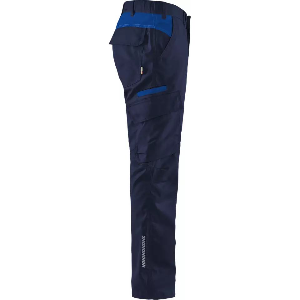 Blaklader 144418328985, Industry Stretch Work Trousers, Navy/Royal Blue, image 2, gallery thumbnail
