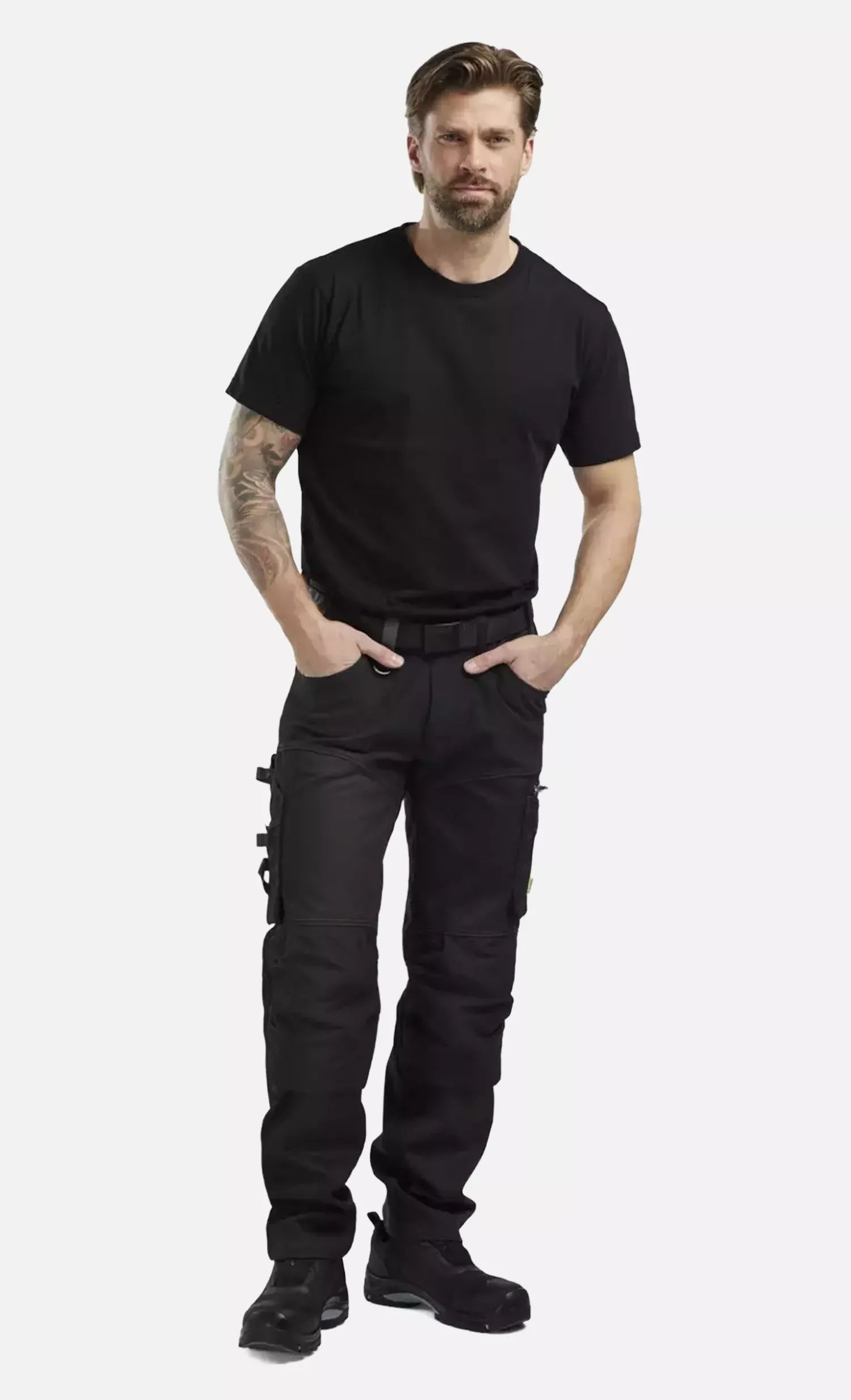 Blaklader 179918609900, Stretch Craftsman Work Trousers, Black, image 7