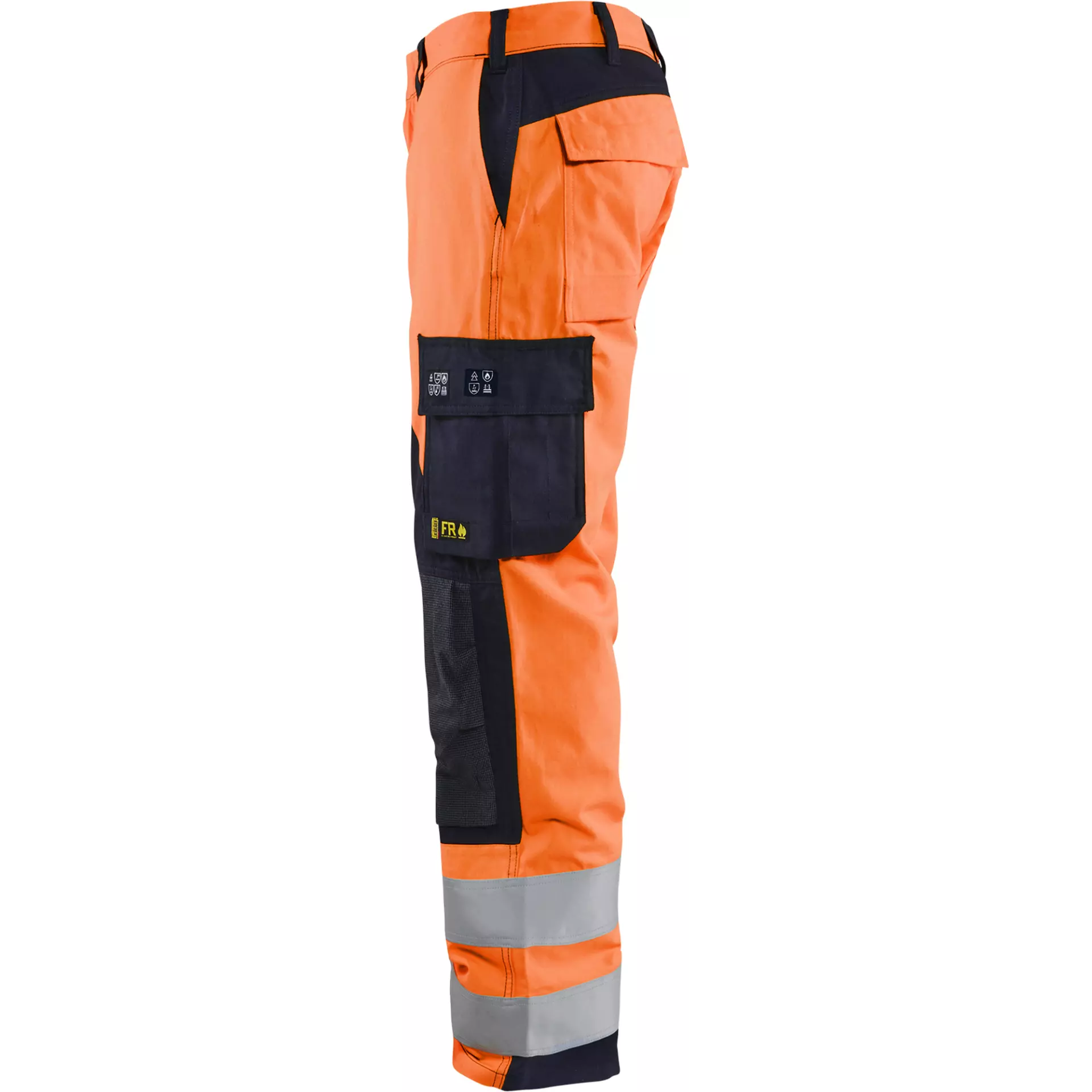 Blåkläder 158815135389, Multinorm Work Trousers, Orange/Navy Blue, image 3