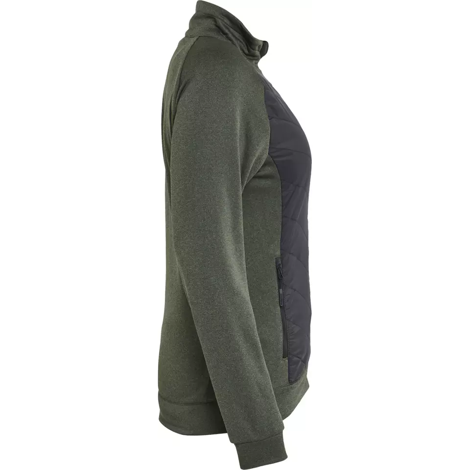 Blåkläder 341925334199, Ladies Hybrid Sweatshirt, Autumn Green/Black, image 2, gallery thumbnail