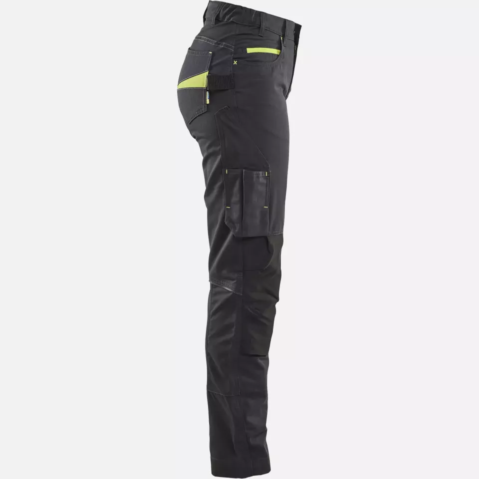 Blaklader 719513309933, Damen Stretch Arbeitshose, Schwarz/Gelb, image 13, gallery thumbnail