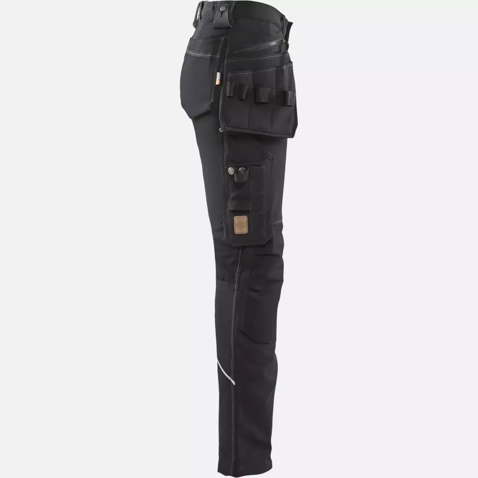 Blaklader 719816449900, Ladies 4-Way Stretch Craftsman Work Trousers, Black, image 2, gallery thumbnail