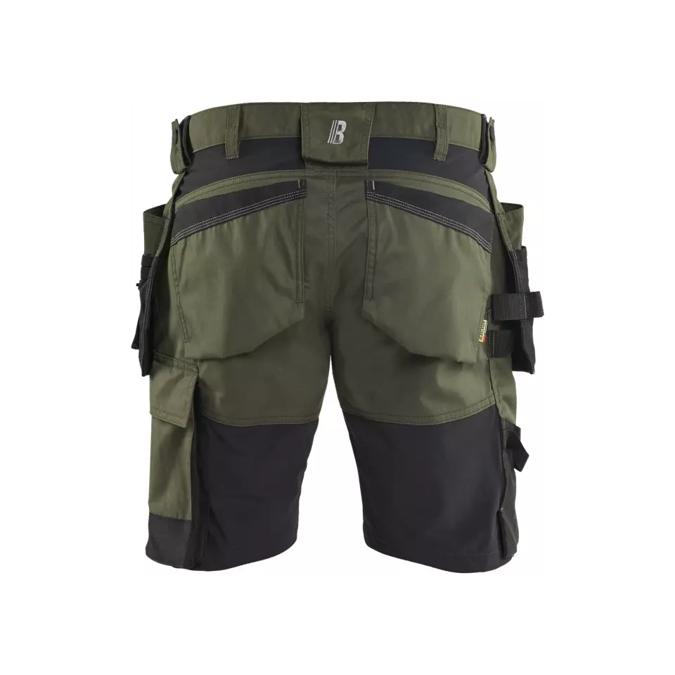 Blåkläder 175218324298, Stretch Handwerker Shorts, Waldgrün/Schwarz, image 2, gallery thumbnail