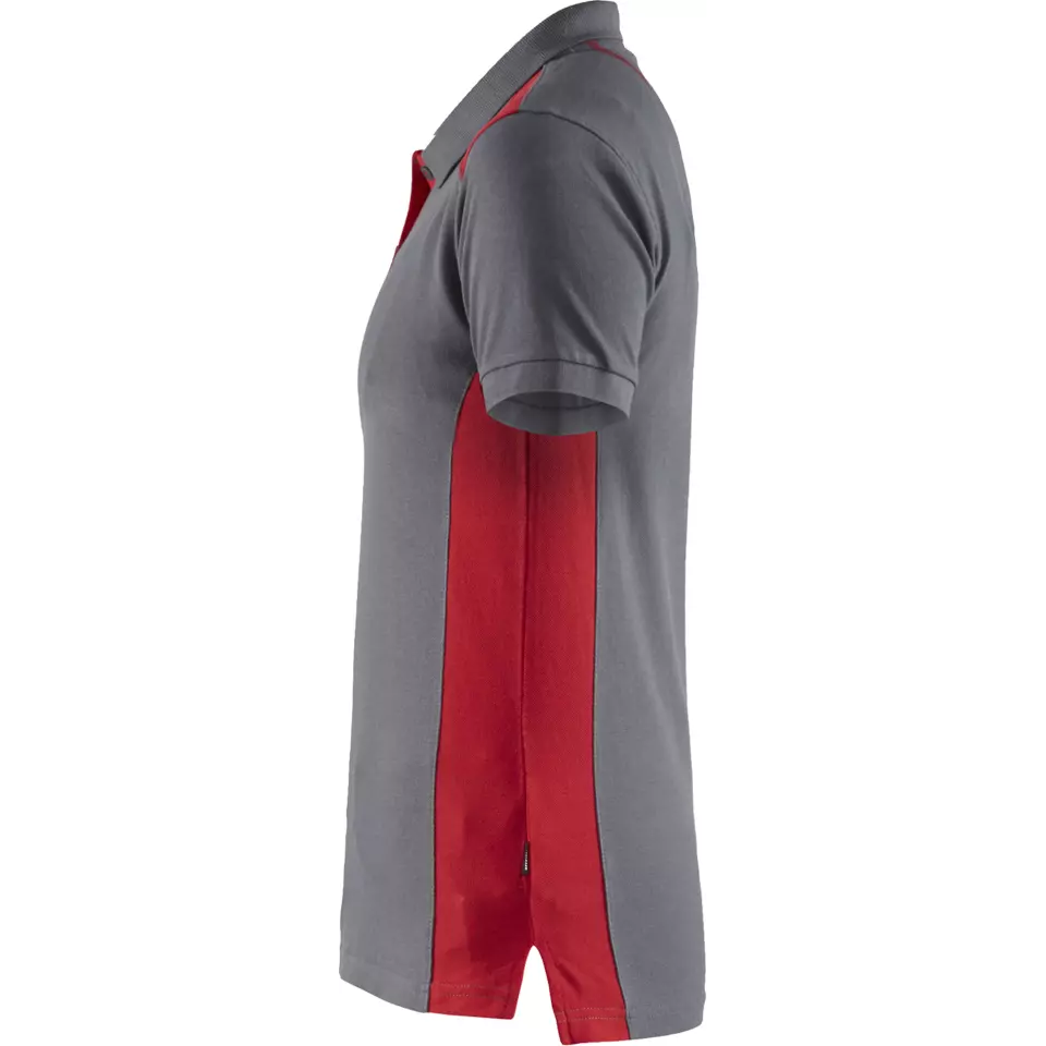 Blåkläder 339010509456, Women's Polo Shirt, Grey/Red, image 3, gallery thumbnail