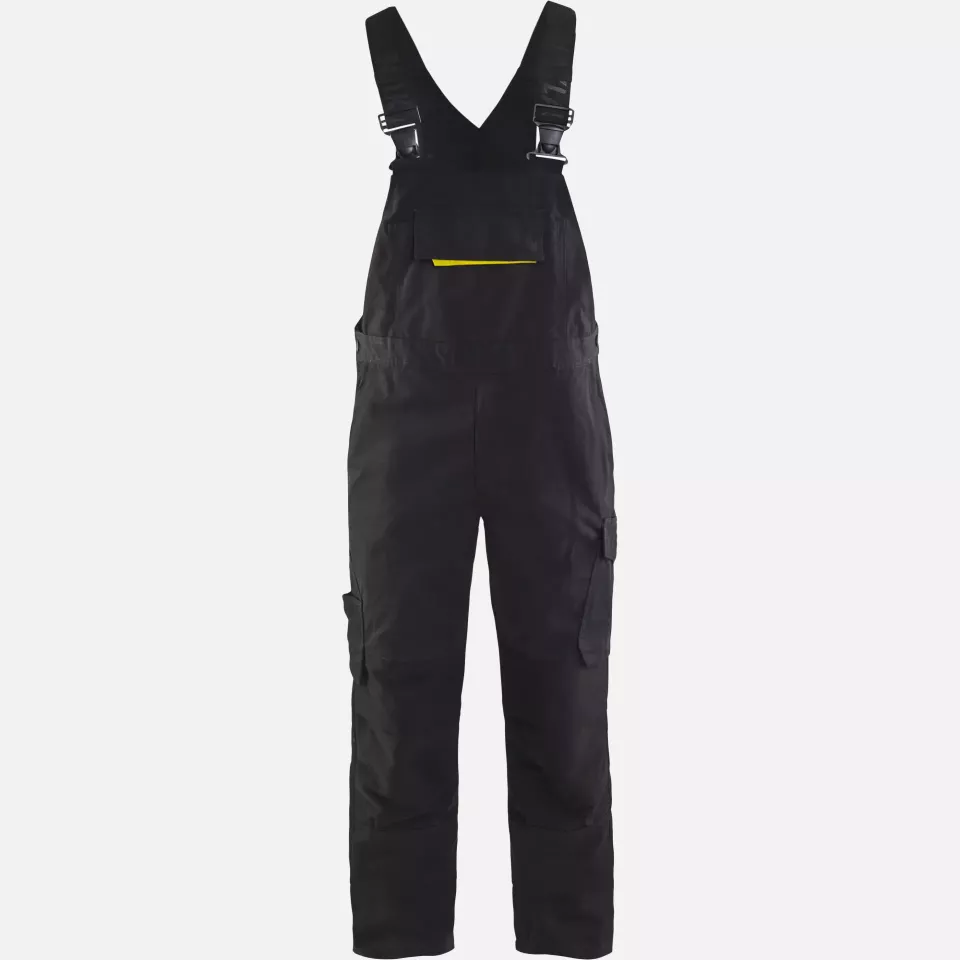 Blaklader 269513309933, Stretch Bib and Brace, Black/Yellow, image 1, gallery thumbnail