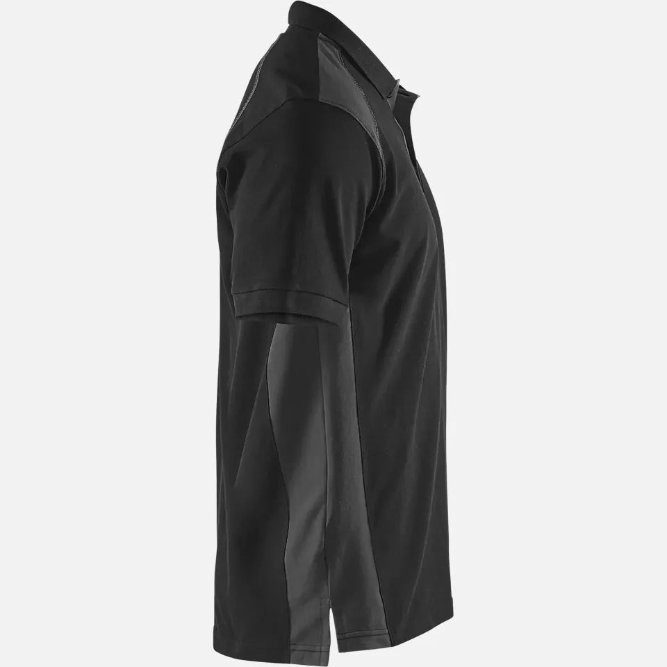 Blaklader 332410509998, Polo Shirt, Black/Dark Grey, image 2, gallery thumbnail