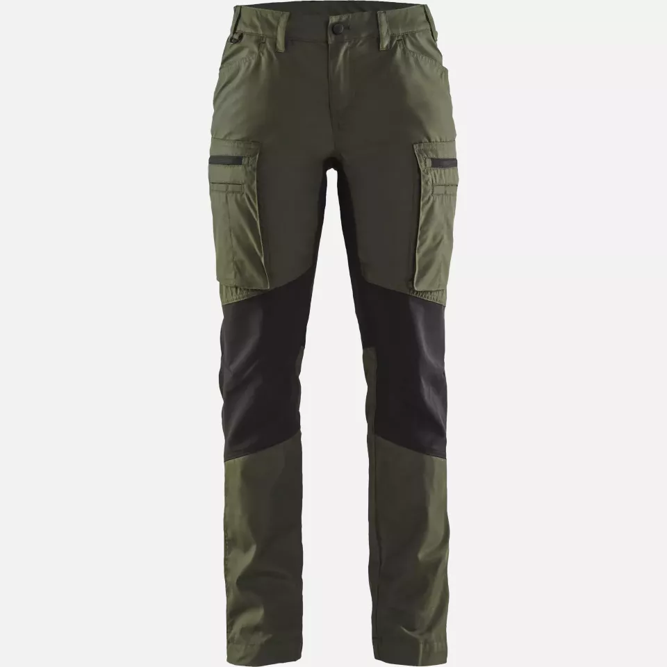 Blaklader 715918454298, Damen Stretch Arbeitshose, Waldgrün/Schwarz, image 1, gallery thumbnail