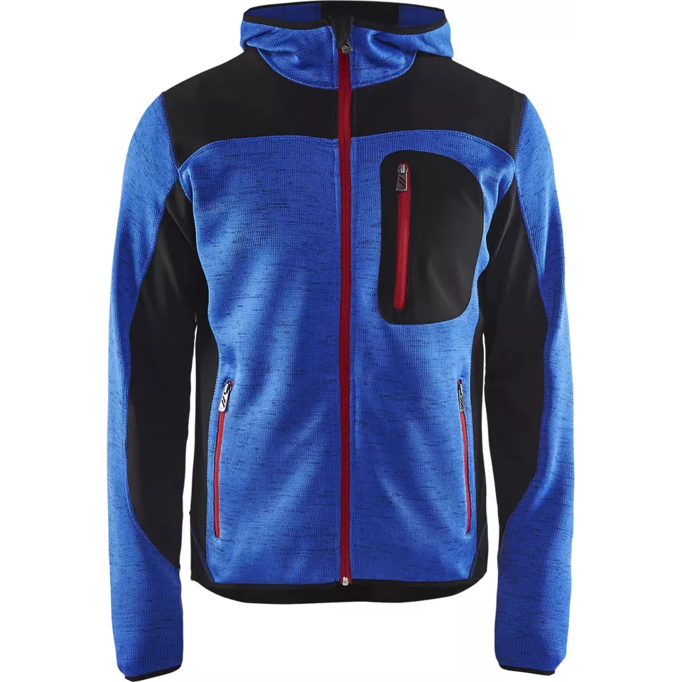Blaklader 493021178599, Knitted Softshell Jacket, Cornflower Blue/Black
