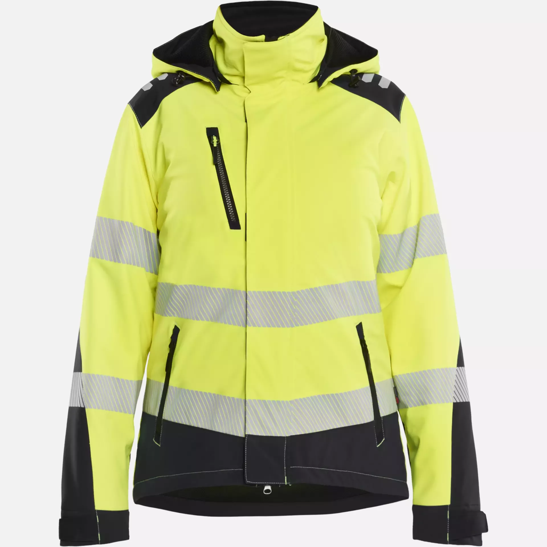 Blaklader 440125133399, High Vis Women's Lightweight Lined Softshell Winter Jacket, Yellow/Black, image 1