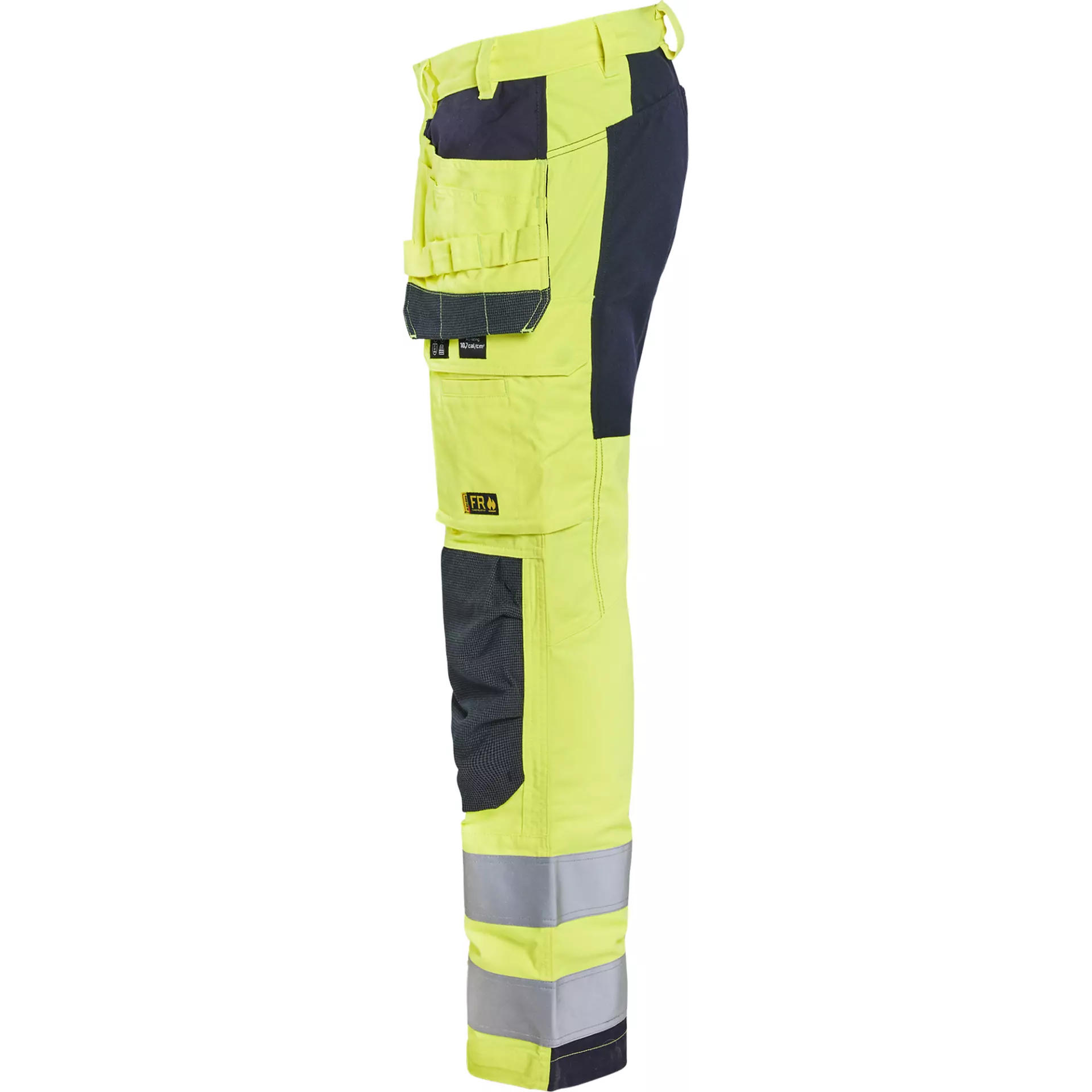Blåkläder 158715123389, Multinorm Stretch Work Pants, Yellow/Navy Blue, image 3