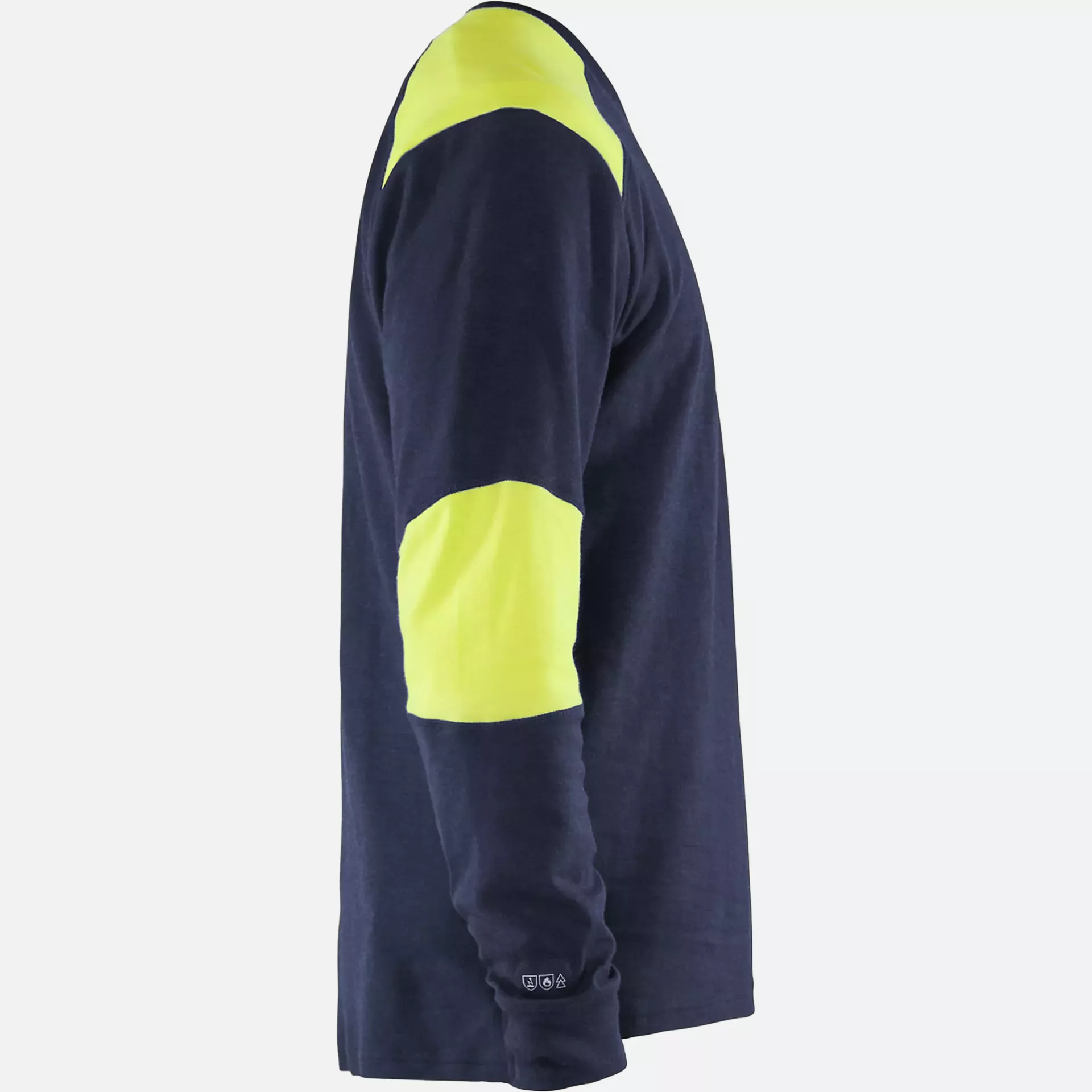 Blaklader 345717618933, Flame Resistant Long Sleeve Shirt, Navy/Yellow, image 2