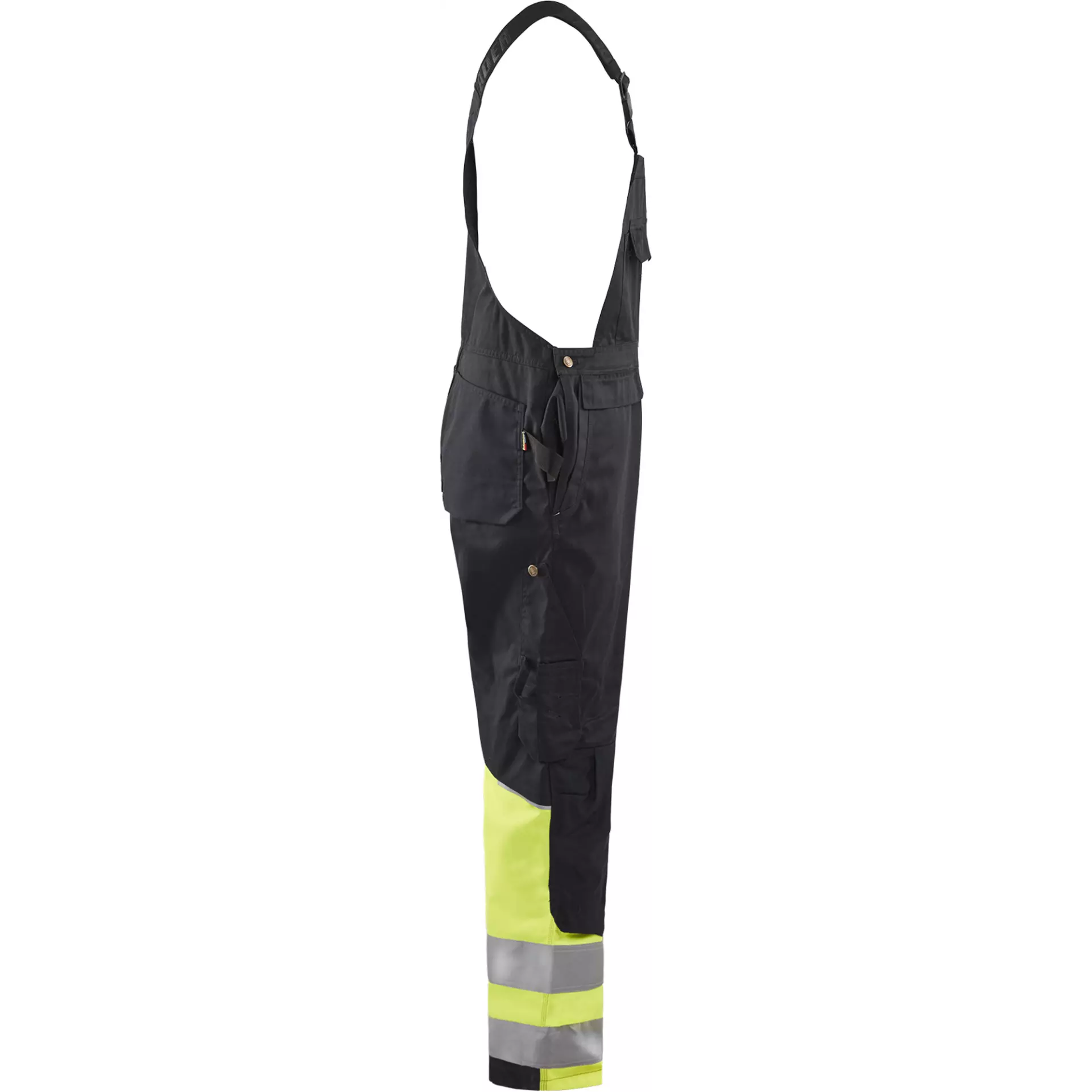 Blaklader 266218009933, High Vis Bib and Brace, Black/Yellow, image 2