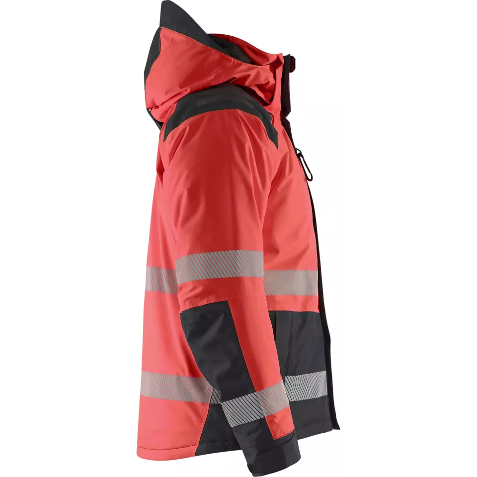 Blaklader 445519875599, High Vis Winter Jacket, Red/Black, image 2, gallery thumbnail