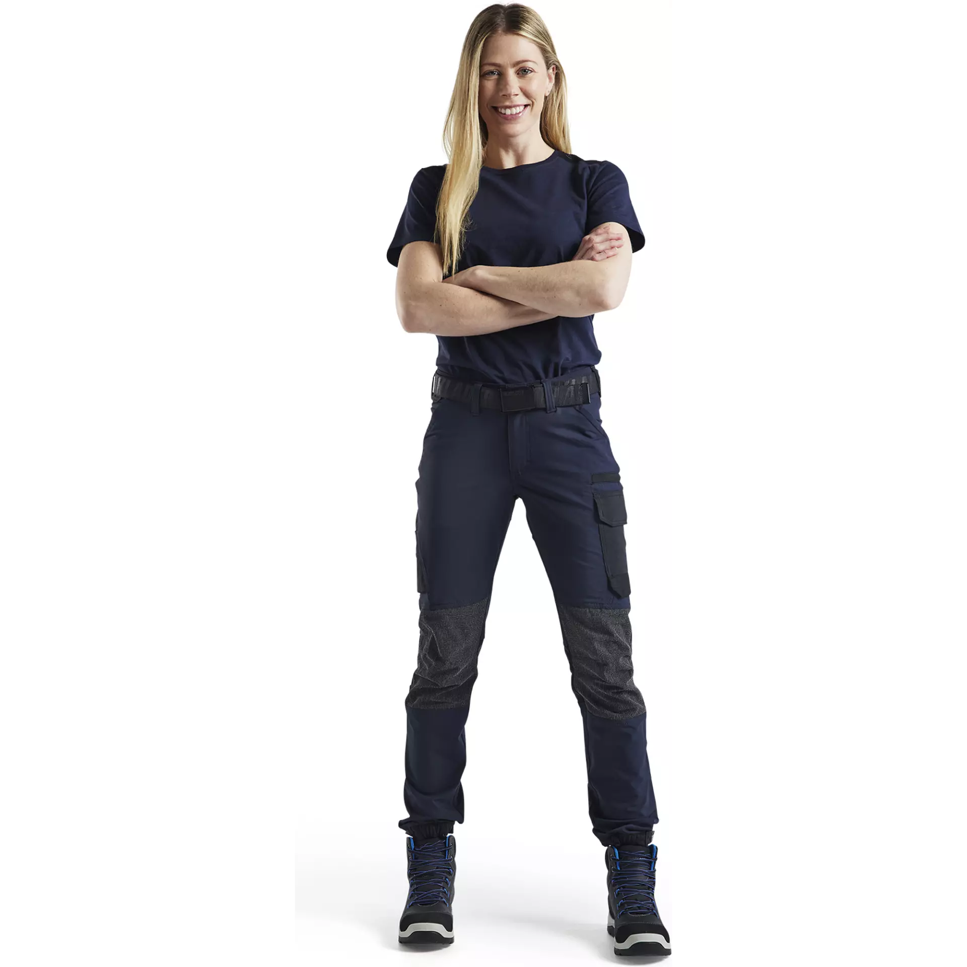 Blaklader 712216458699, Damen 4-Wege Stretch Arbeitshose, Dunkel Marineblau/Schwarz, image 5