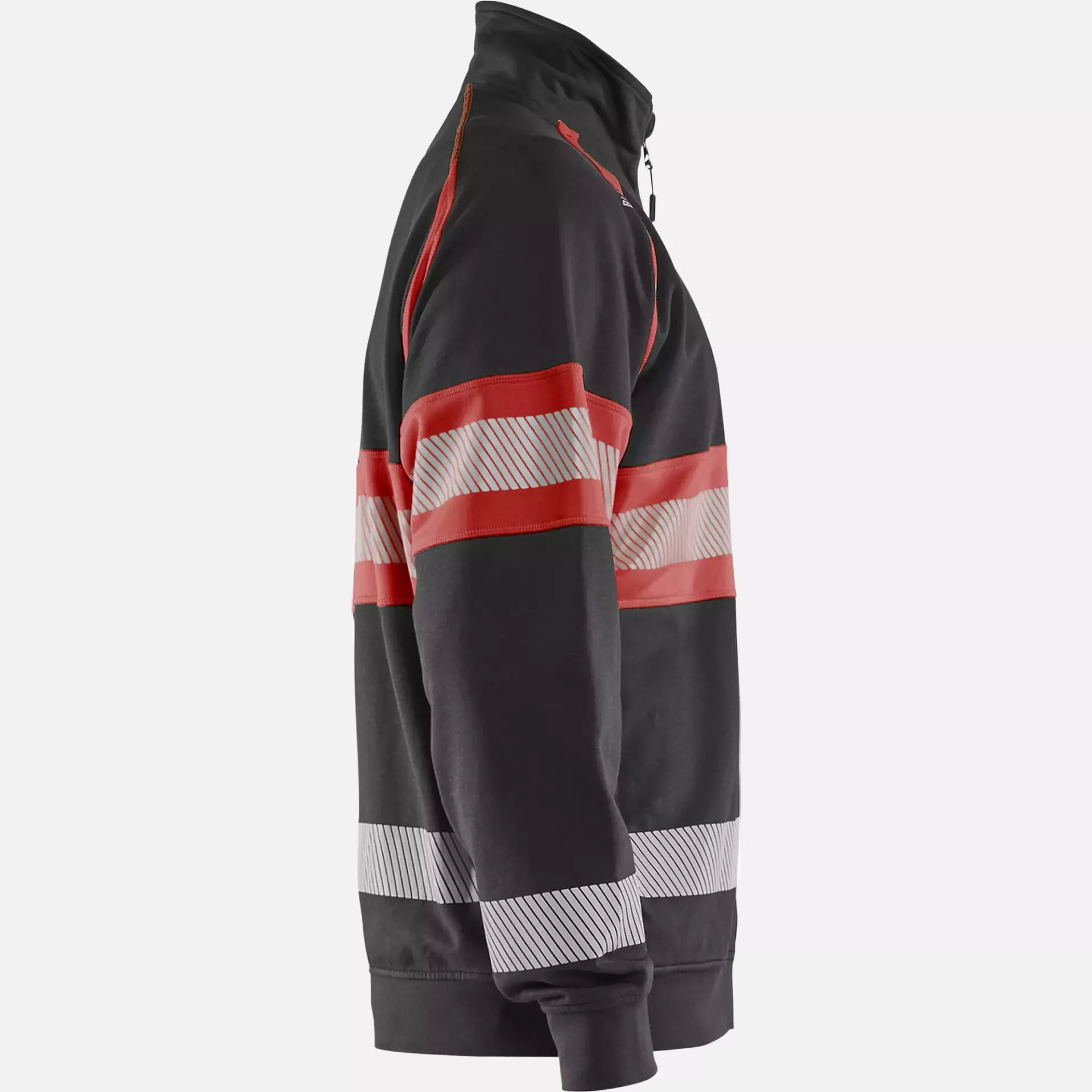 Blaklader 355111589955, High Vis Sweat Jacket, Black/High Vis Red, image 2