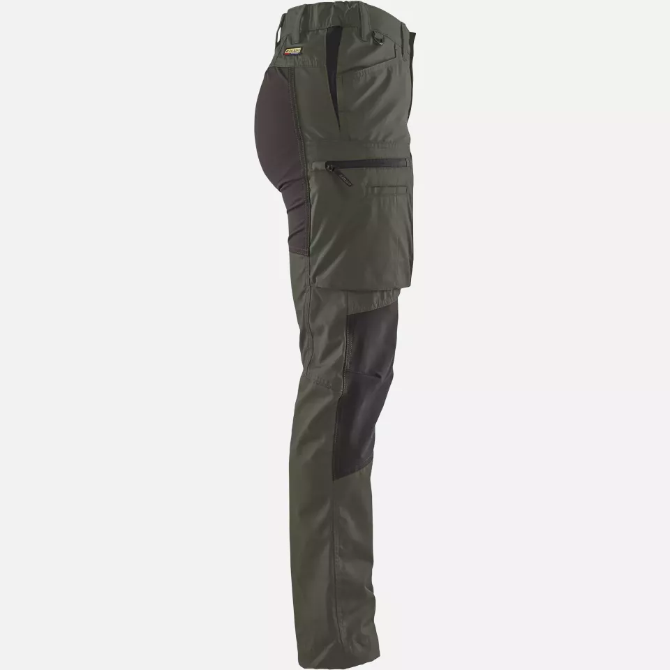 Blaklader 715918454699, Damen Stretch Arbeitshose, Armygrün/Schwarz, image 2, gallery thumbnail
