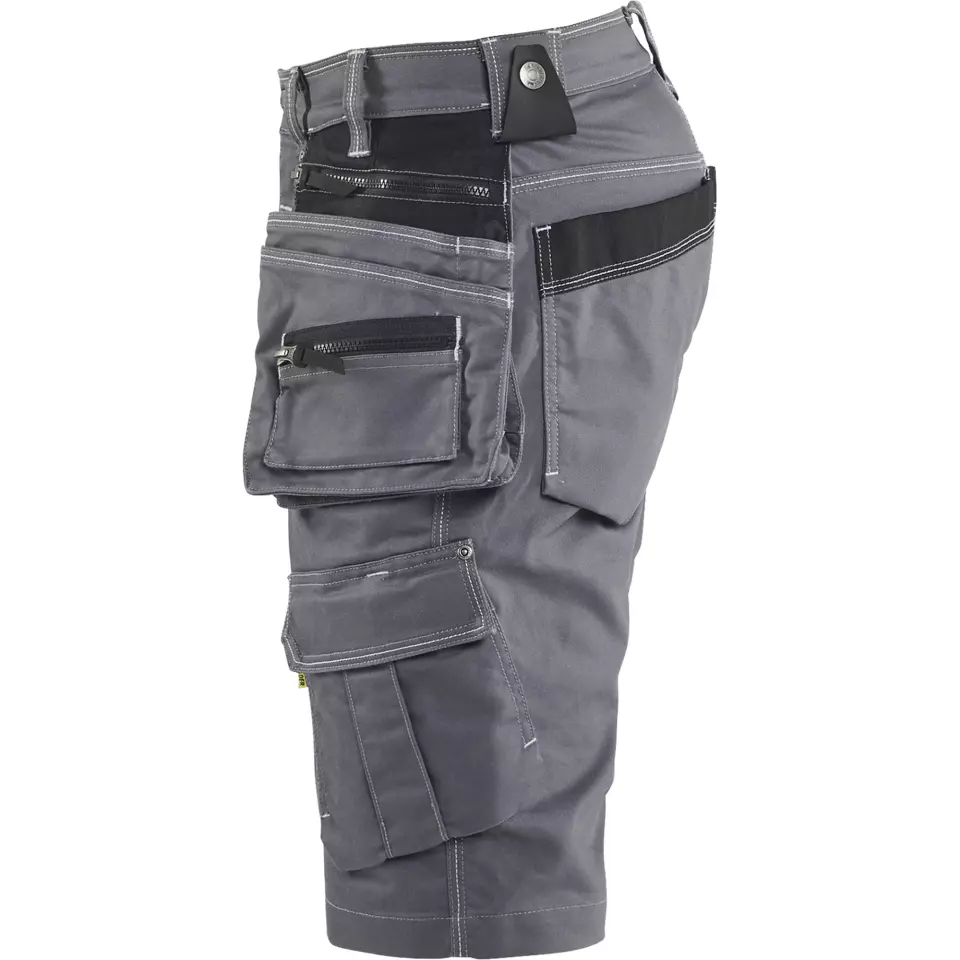 Blaklader 199211419699, X1900 Stretch Craftsman Shorts, Medium Grey/Black, image 3, gallery thumbnail