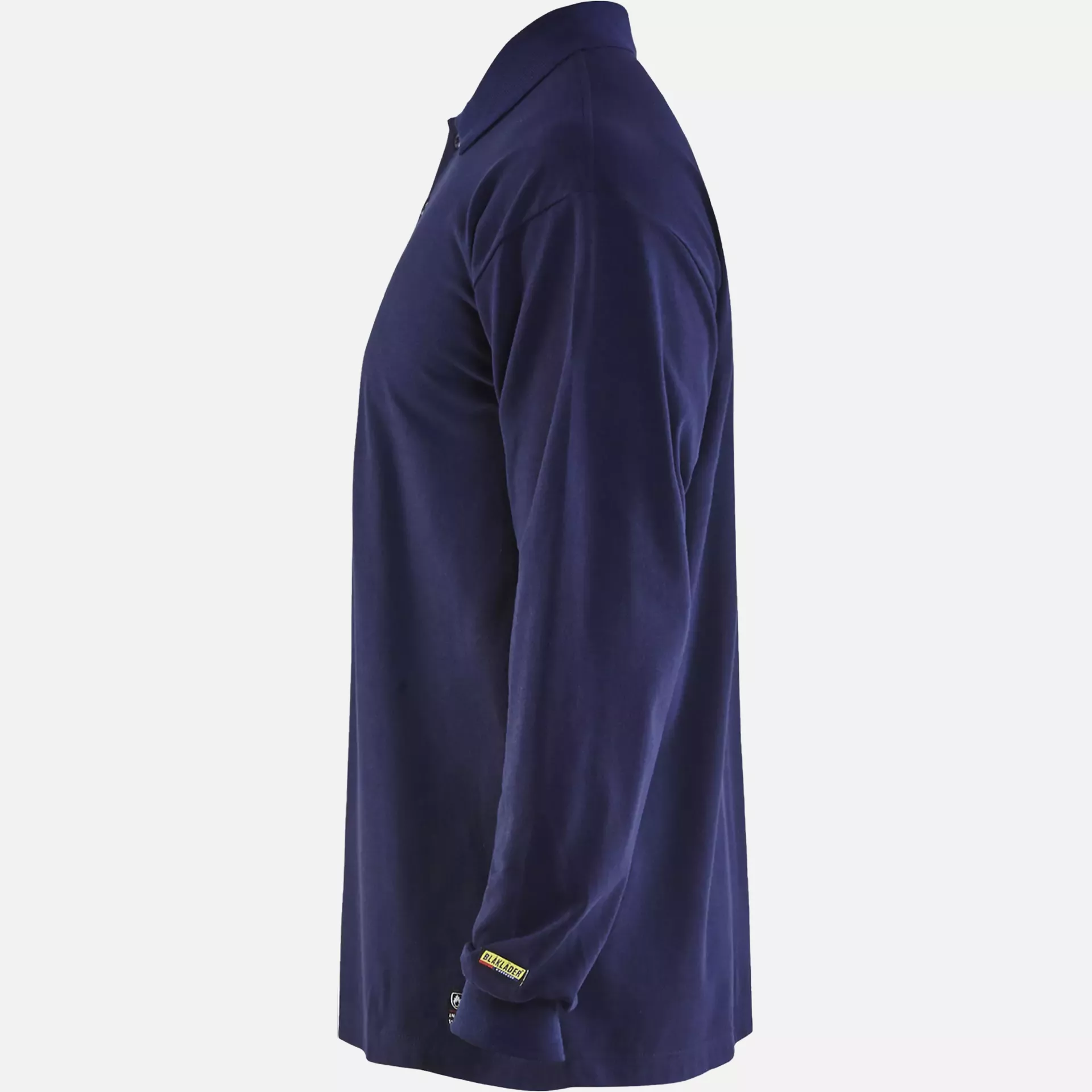 Blaklader 337417418900, Flame Resistant Long Sleeve Polo, Navy, image 3