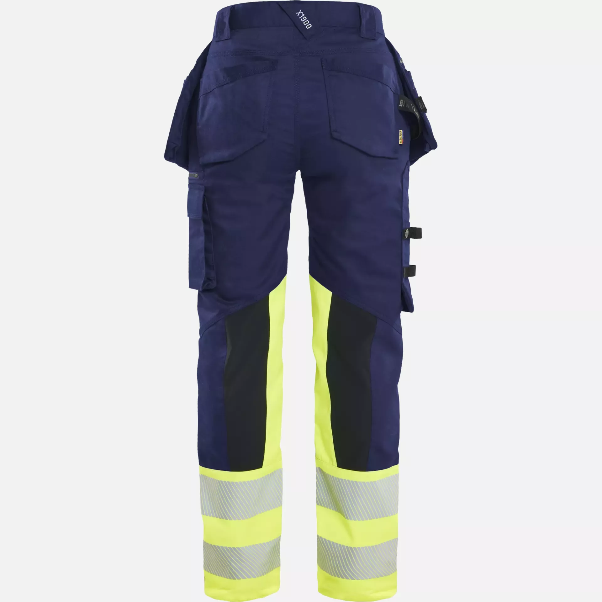 Blaklader 703011498933, High Vis Damen Stretchhose, Marineblau/ Gelb, image 3