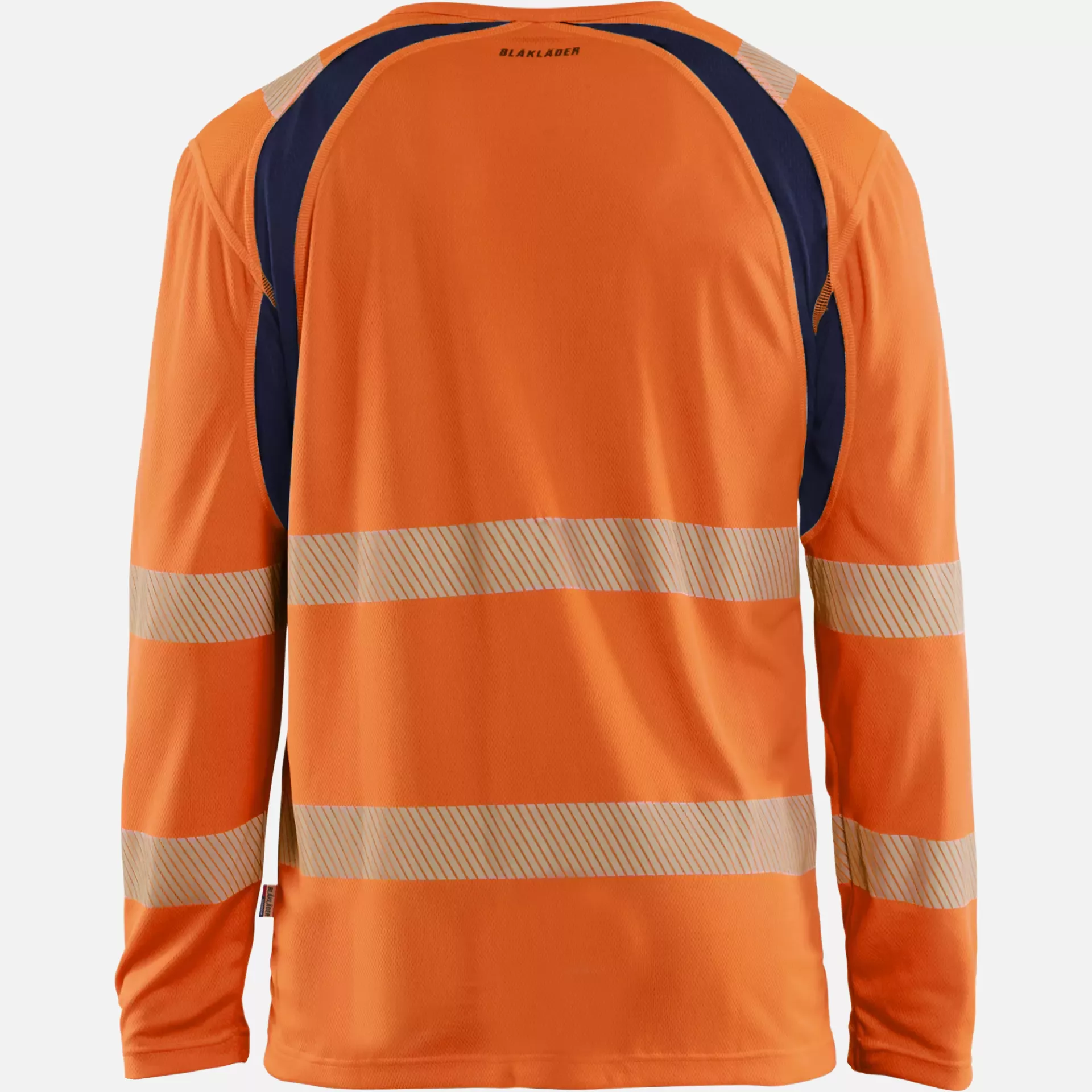 Blaklader 359910135389, High Vis UV Schutz Langarmshirt, Orange/Marineblau, image 4