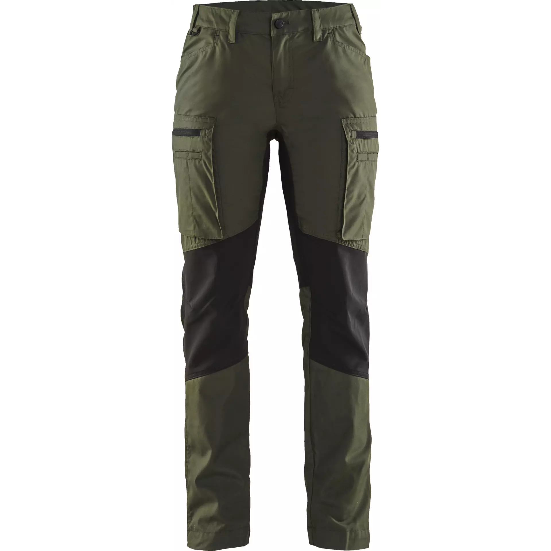 Blaklader 715918454298, Damen Stretch Arbeitshose, Waldgrün/Schwarz