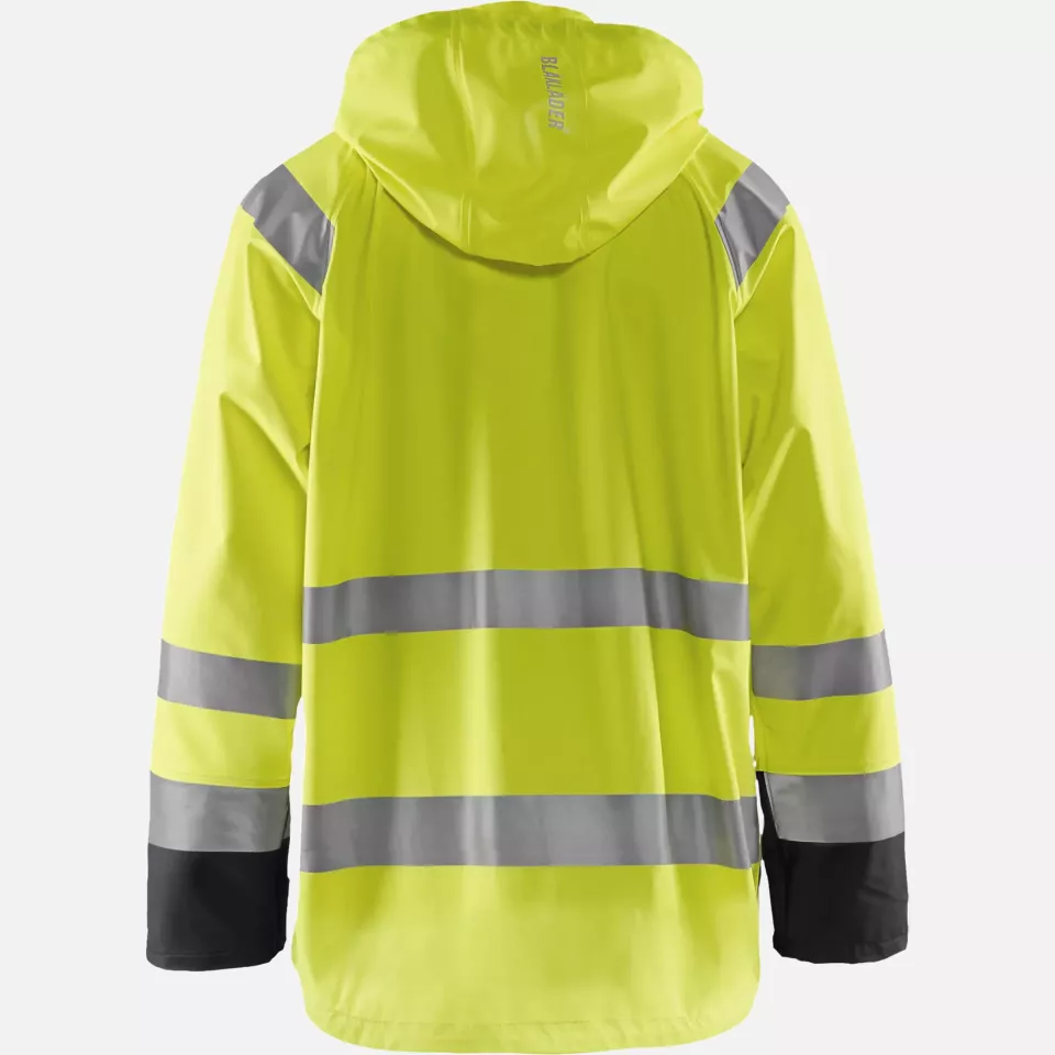Blaklader 432320003399, High Vis Rain Jacket, Yellow/Black, image 4, gallery thumbnail