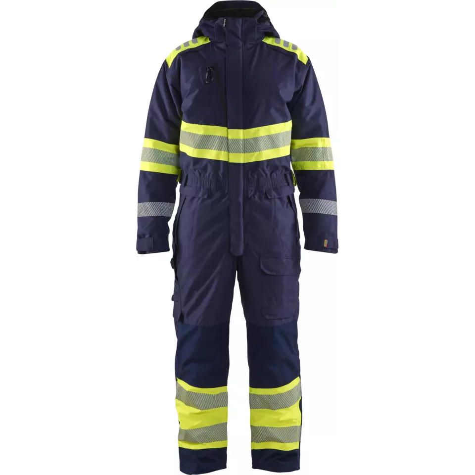 Blaklader 672019778933, High Vis Winter Coverall, Navy/Yellow, image 1, gallery thumbnail
