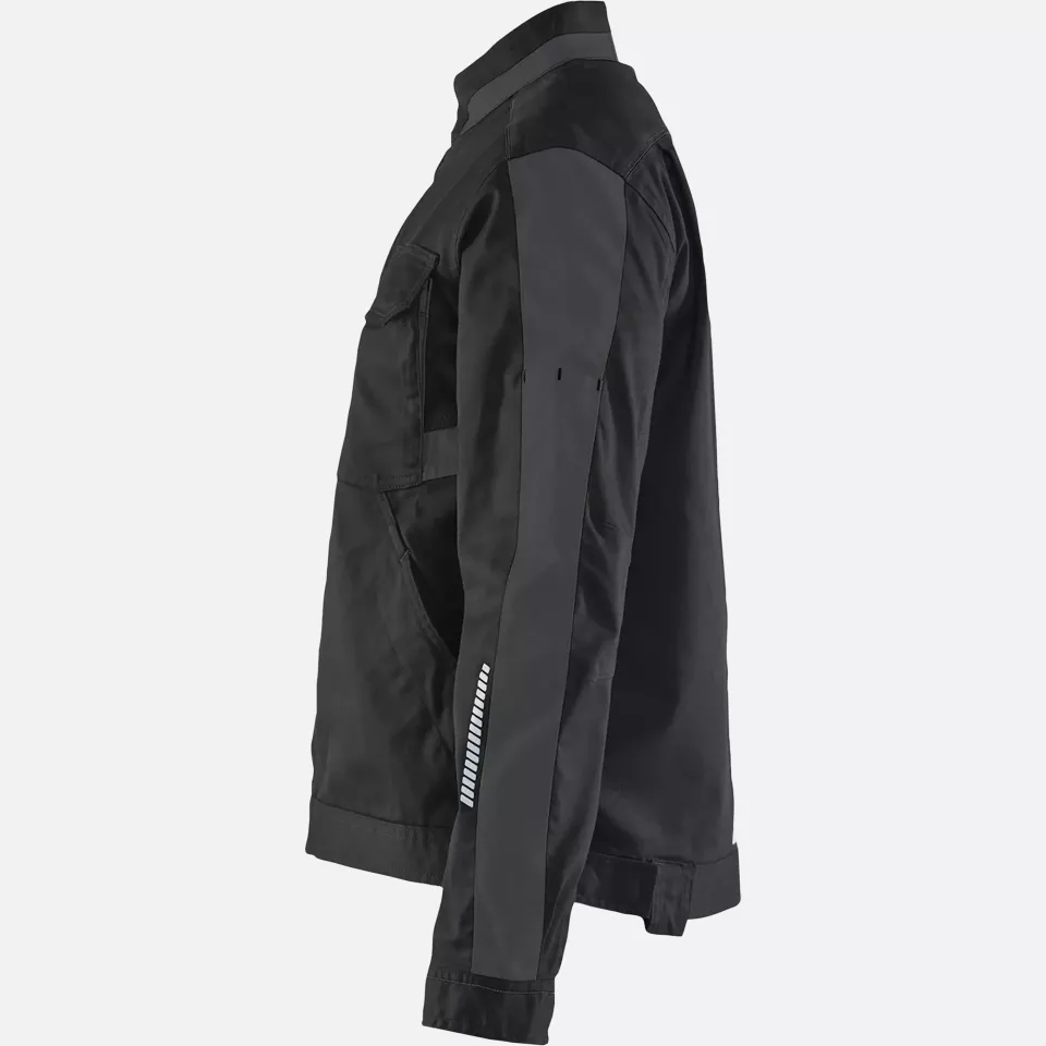 Blaklader 444318329998, Ladies Industry Stretch Jacket, Black/Dark Grey, image 3, gallery thumbnail