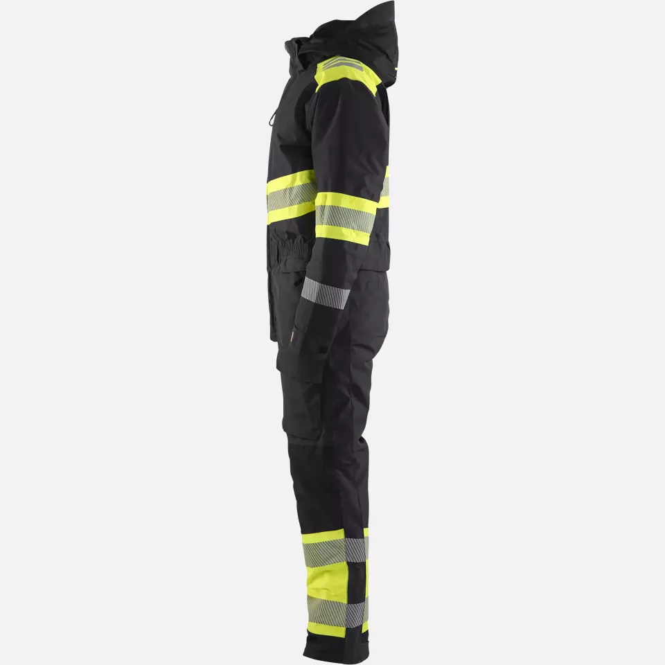 Blaklader 672019779933, Hi-Vis Winter Coverall, Black/Yellow, image 3, gallery thumbnail