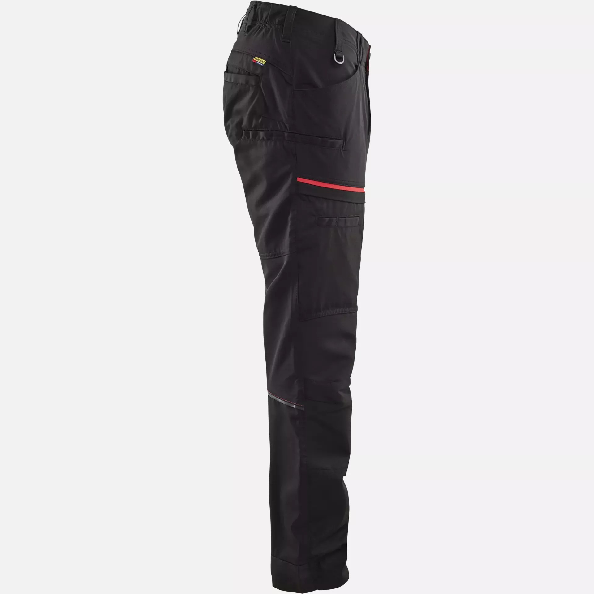 Blaklader 145618459956, Stretch Work Trousers, Black/Red, image 2