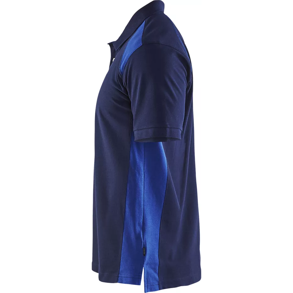 Blaklader 332410508985, Polo Shirt, Navy Blue/Royal Blue, image 3, gallery thumbnail