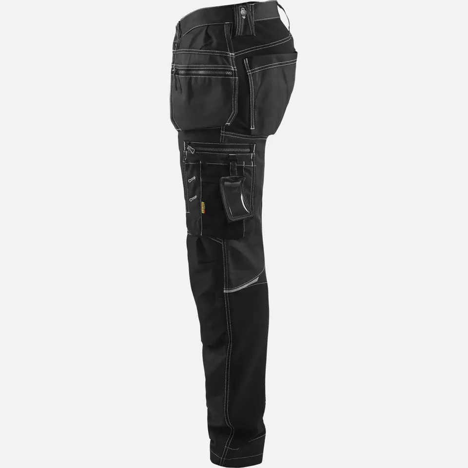 Blaklader 179013709900, Stretch Craftsman Work Trousers, Black, image 3, gallery thumbnail
