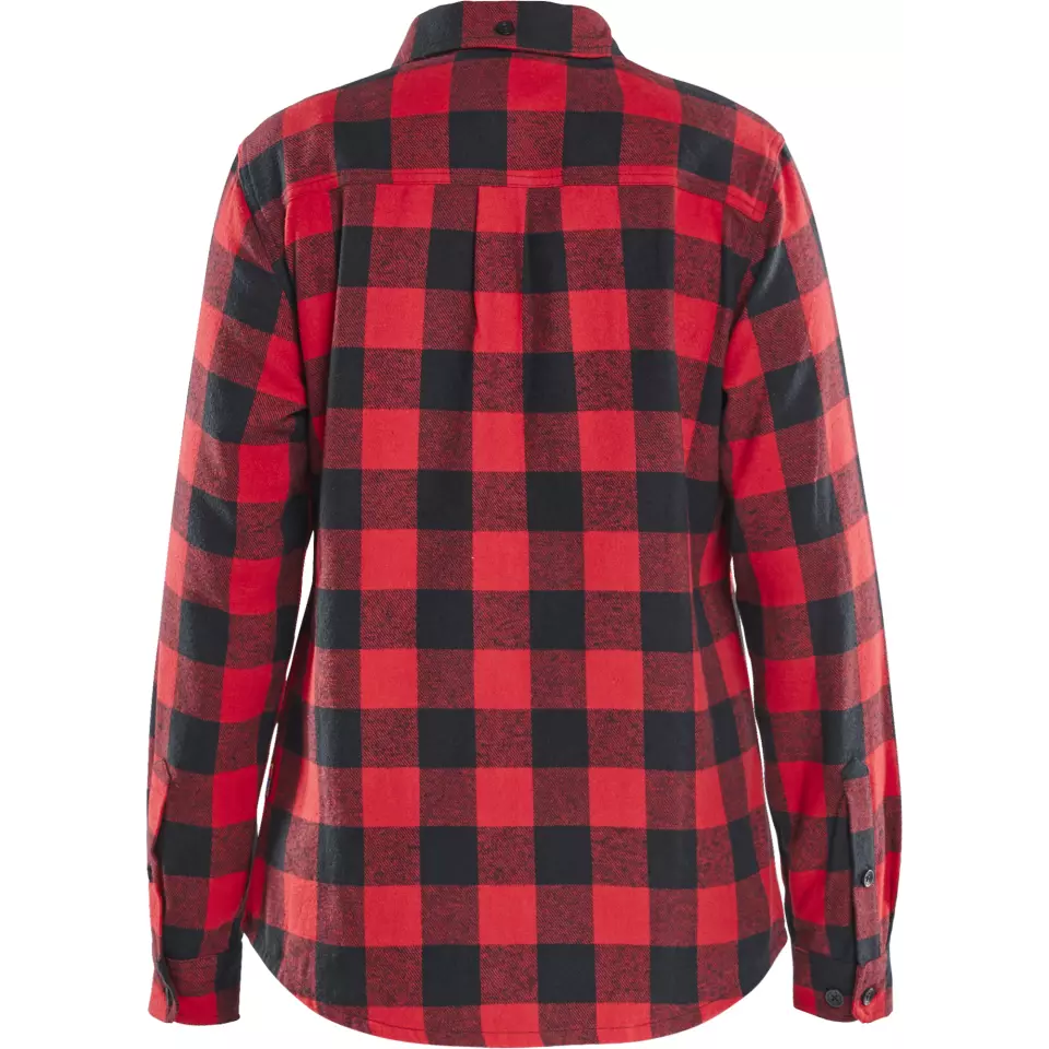 Blaklader 321811685699, Women's Flannel Shirt, Red/Black, image 4, gallery thumbnail