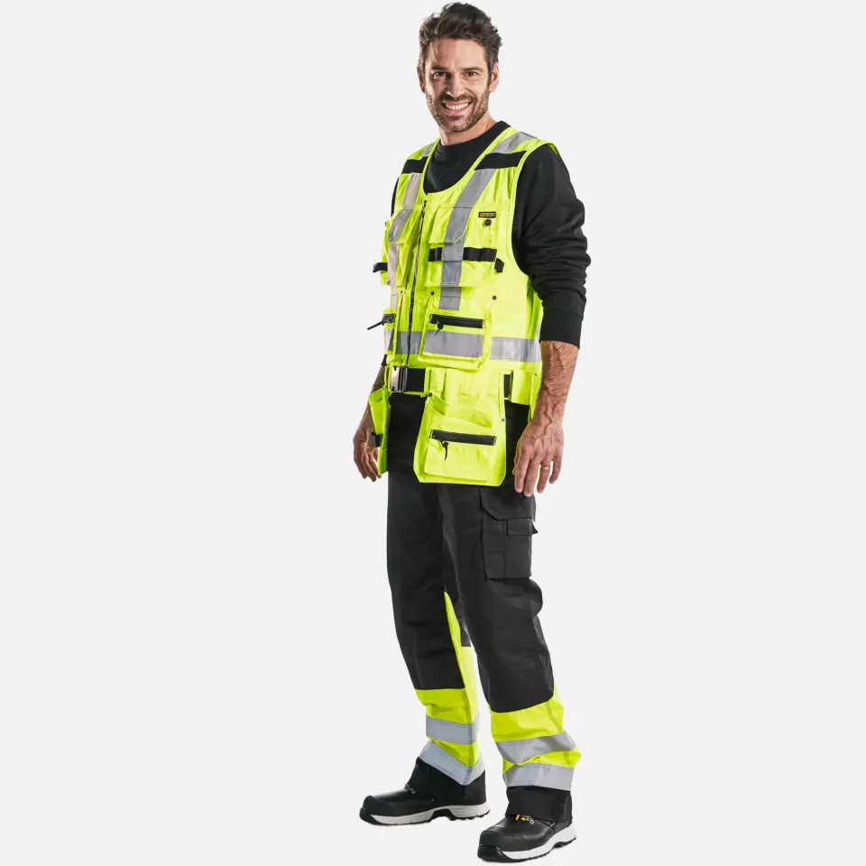 Blaklader 303218043300, High Vis Tool Vest, Yellow, image 5, gallery thumbnail