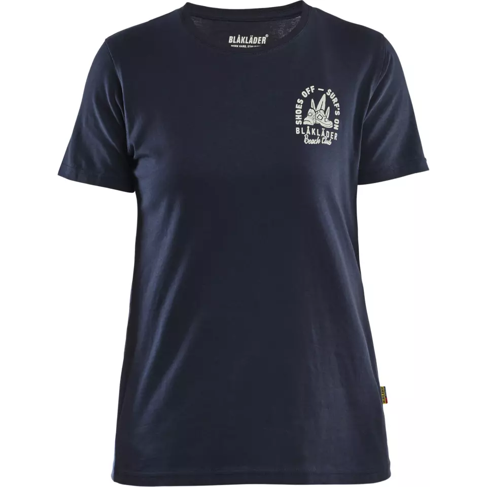 Blåkläder 941710428600, Beach Club Ladies T-Shirt, Dark Navy, image 1, gallery thumbnail