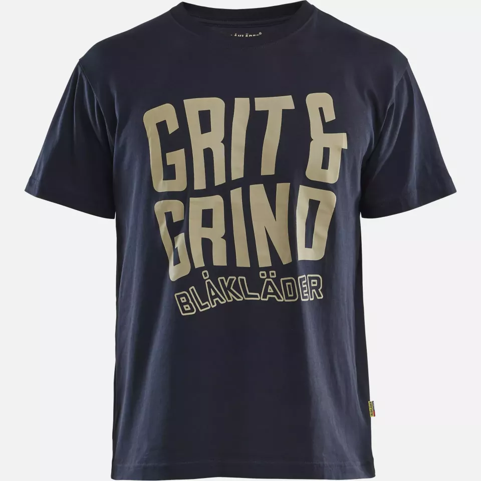 Blaklader 942110428600, Grit and Grind T-Shirt, Dark Navy, image 1, gallery thumbnail