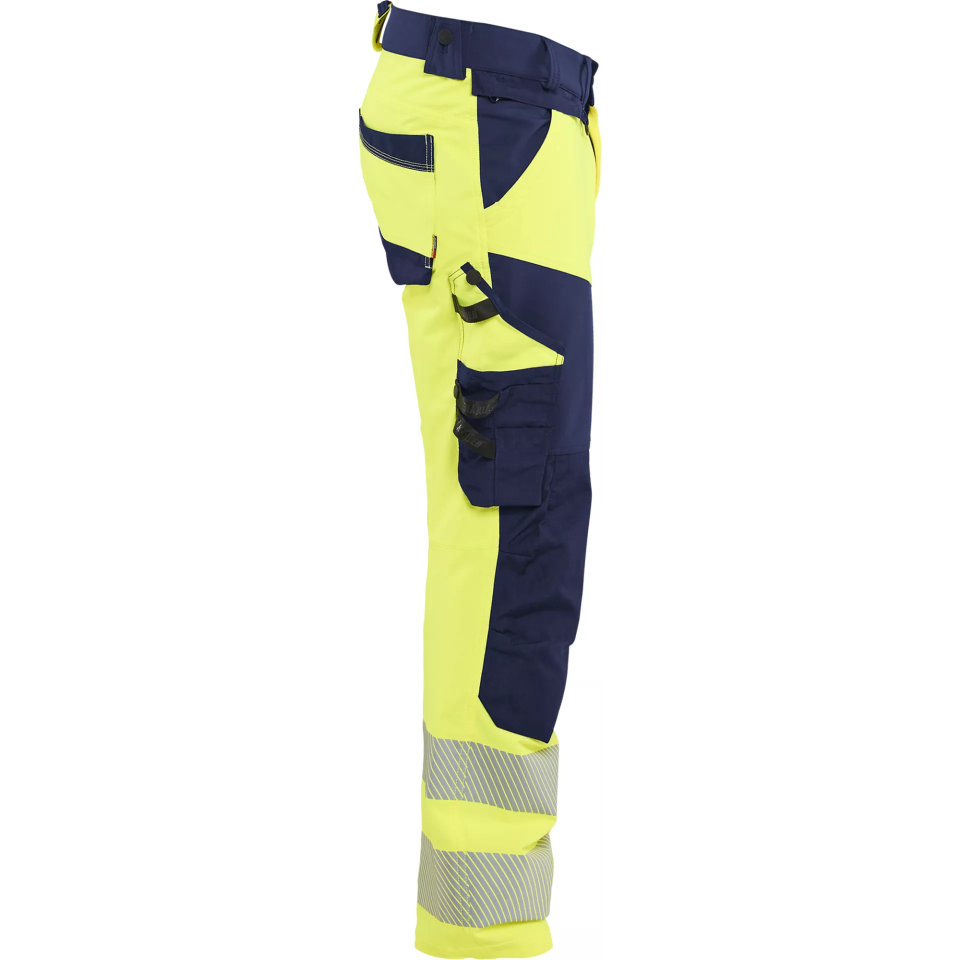Blaklader 112416483389, Hi-Vis Work Trousers 4-Way Stretch, Hi-Vis Yellow/Navy Blue, image 2