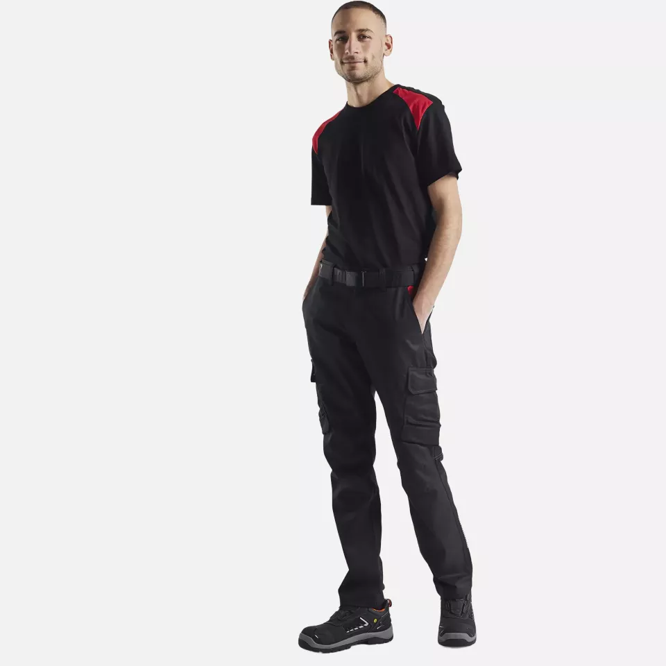 Blaklader 337910429956, T-Shirt, Schwarz/Rot, image 5, gallery thumbnail
