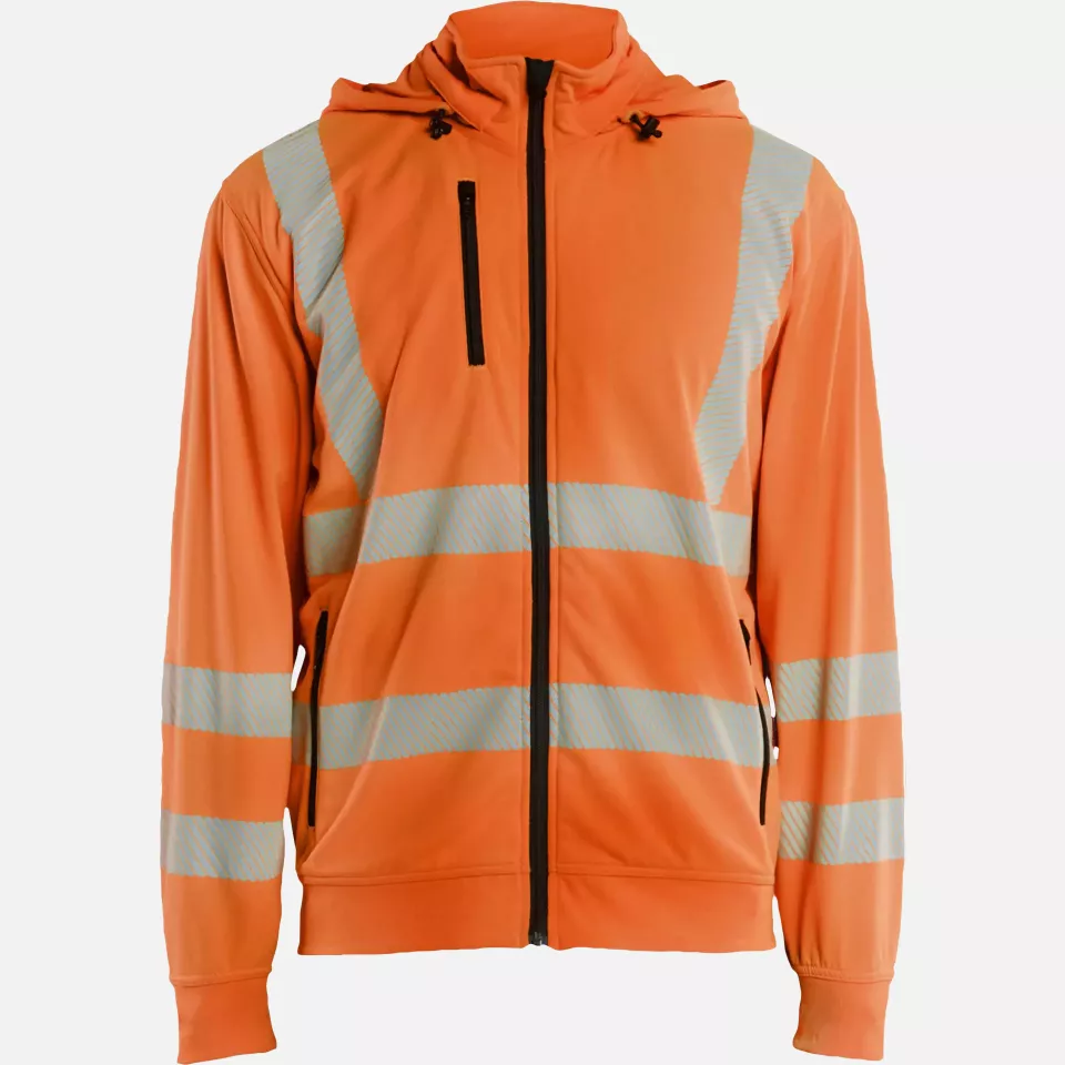 Blaklader 357325385300, High Vis Sweatshirt mit abnehmbarer Kapuze, Orange, image 1, gallery thumbnail