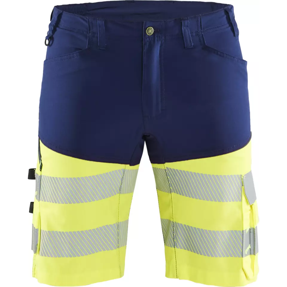 Blaklader 154118118933, High Vis Stretch Shorts, Navy Blue/ Yellow