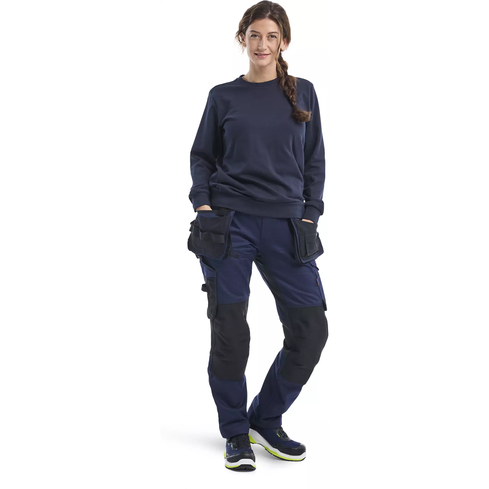 Blåkläder 340511588600, Women's Sweatshirt, Dark Navy Blue, image 5