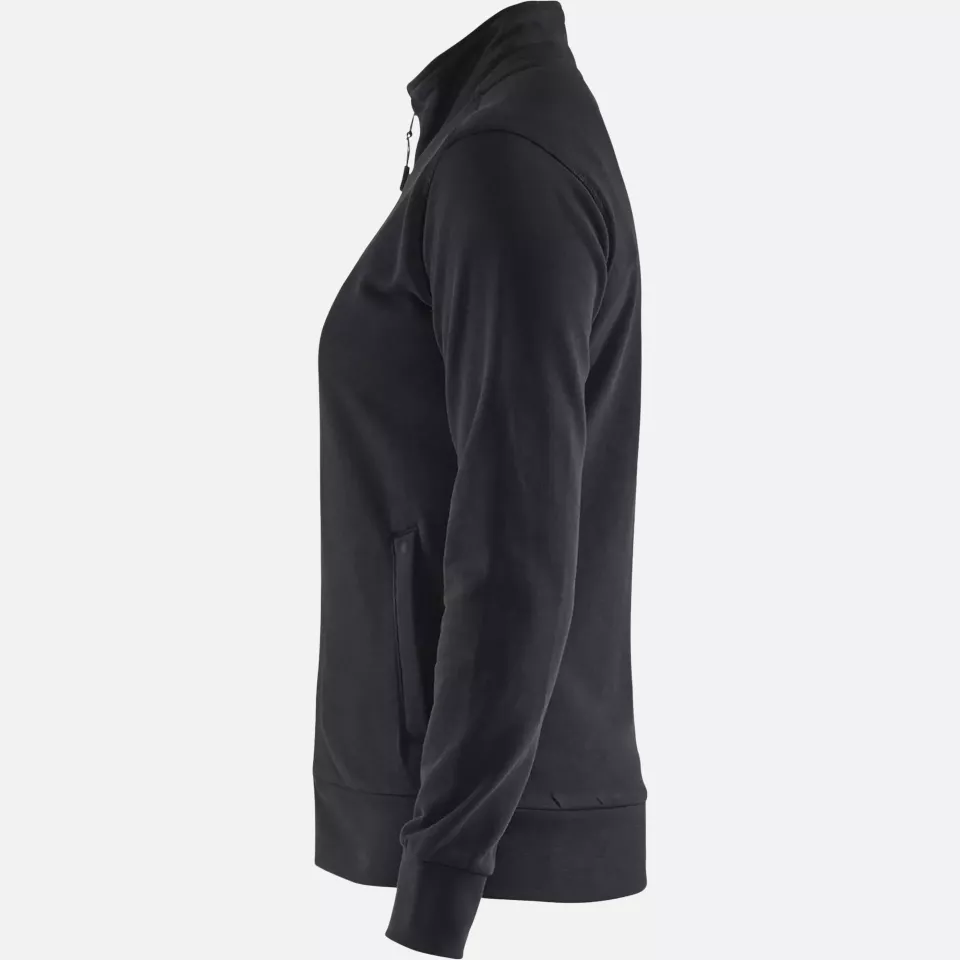 Blaklader 337211589900, Ladies Sweatshirt Jacket, Black, image 3, gallery thumbnail