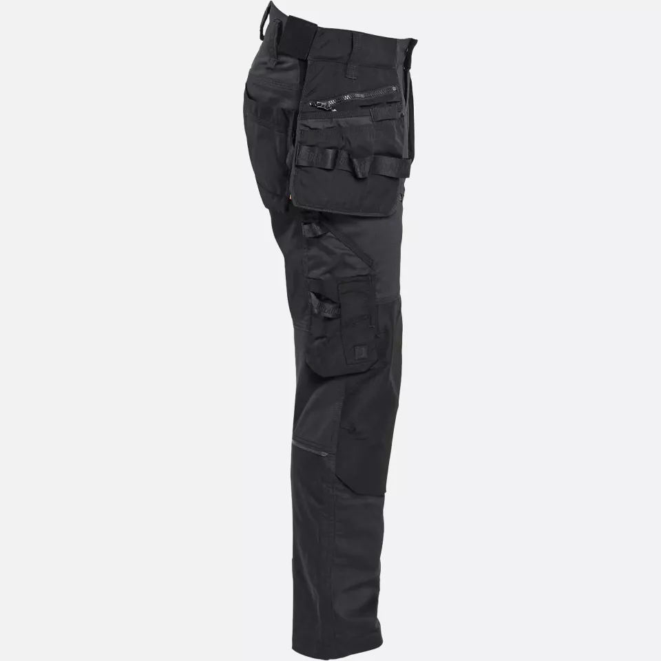 Blaklader 197011499999, STRIKER Stretch Craftsman Work Trousers, Black/Black, image 2, gallery thumbnail