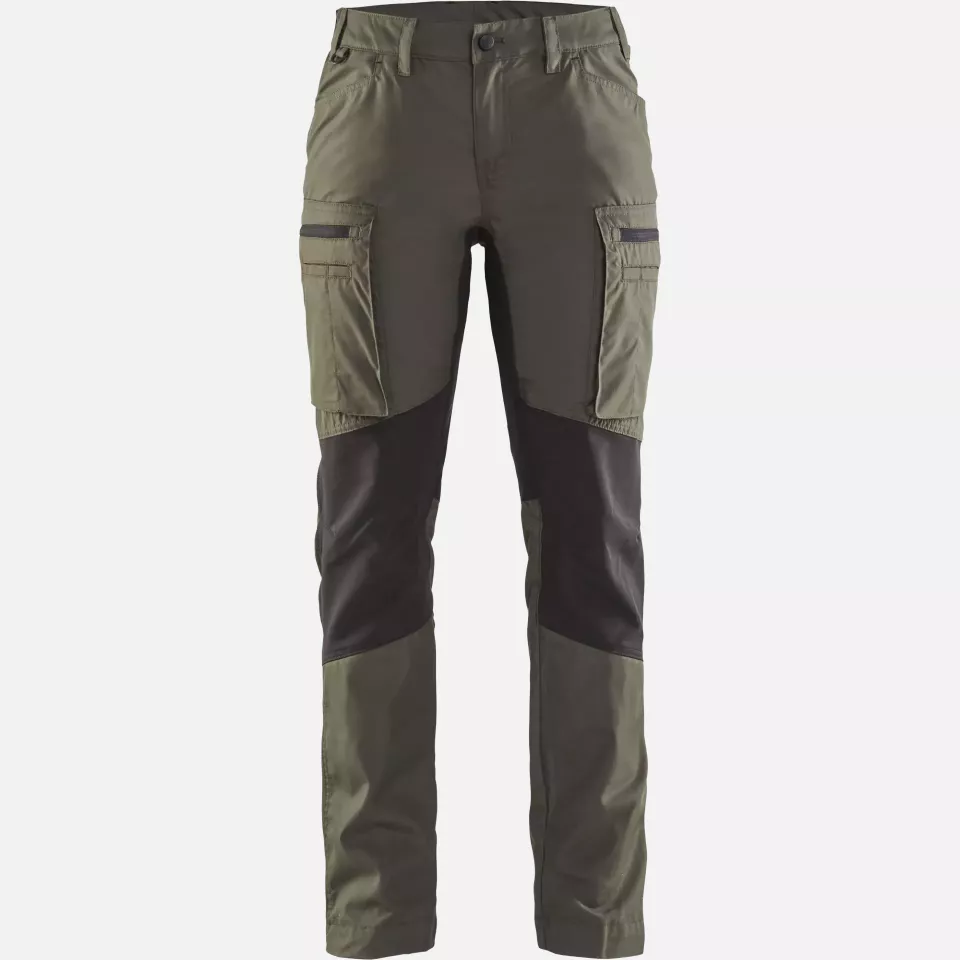 Blaklader 715918454699, Damen Stretch Arbeitshose, Armygrün/Schwarz, image 1, gallery thumbnail