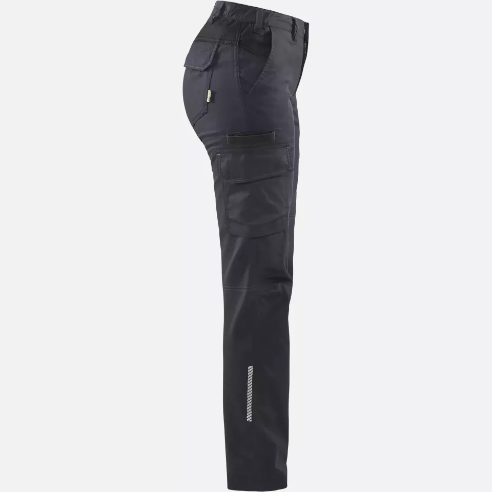 Blaklader 714418329699, Women's Stretch Industry Work Trousers, Medium Grey/Black, image 2, gallery thumbnail