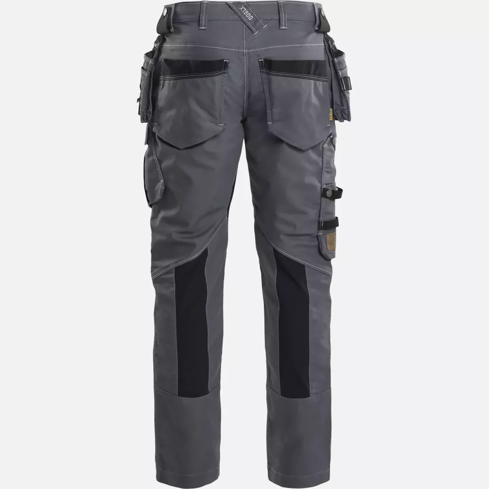 Blaklader 199011419699, X1900 Stretch Craftsman Work Trousers, Medium Grey/Black, image 3, gallery thumbnail