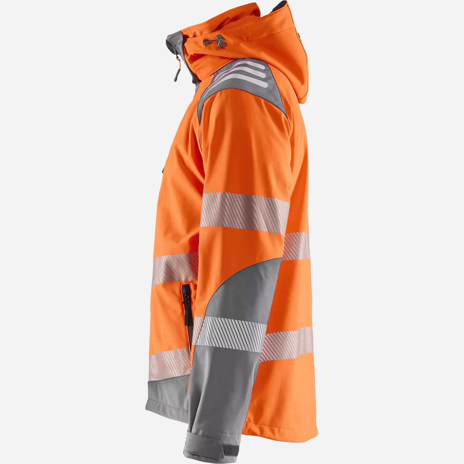 Blaklader 449125135396, High Vis Softshell Jacket, Orange/Medium Grey, image 3