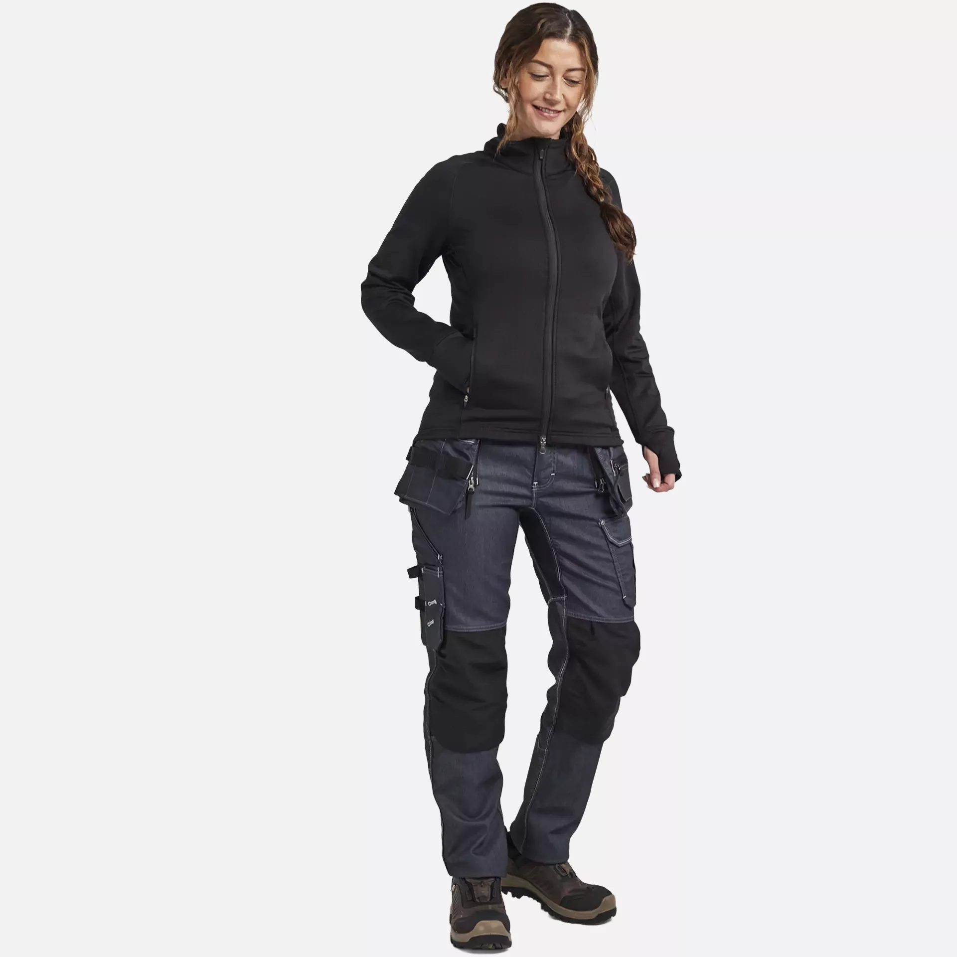 Blaklader 474525399900, STRIKER Women's Fleece Jacket, Black, image 5