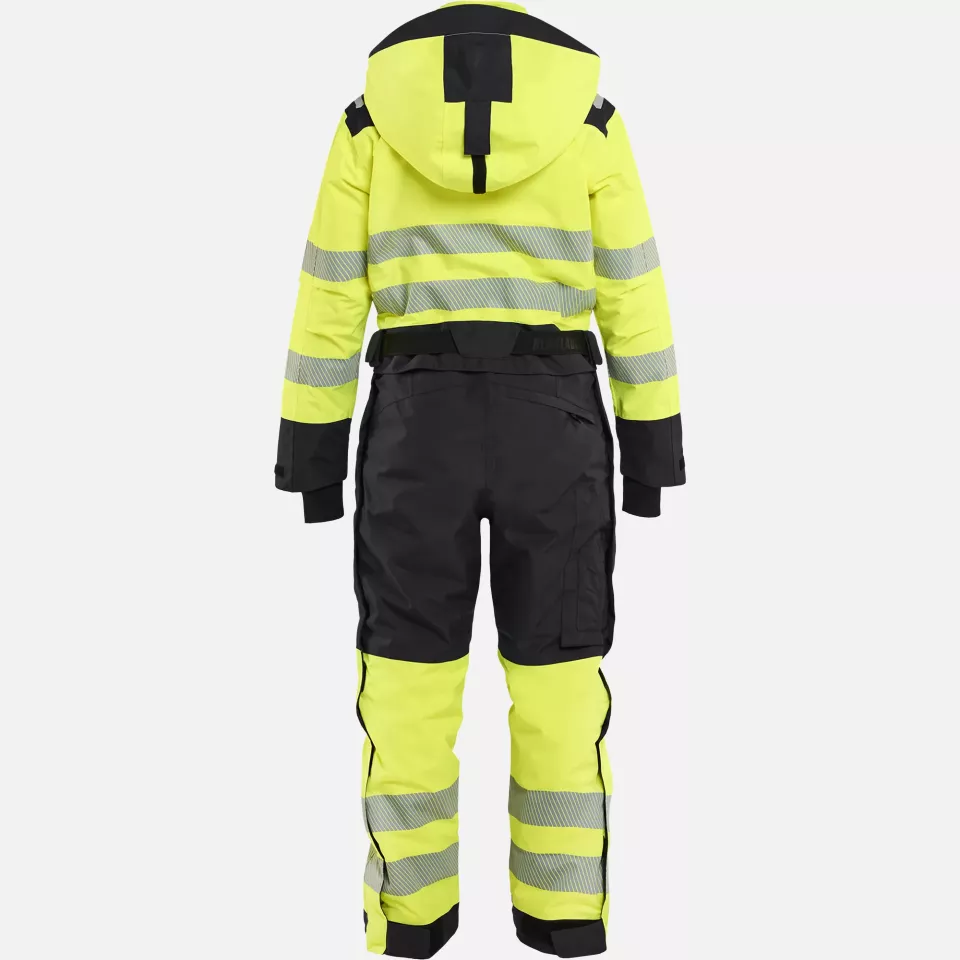 Blaklader 672619773399, Ladies High Vis Winter Coverall, High Vis Yellow/Black, image 4, gallery thumbnail