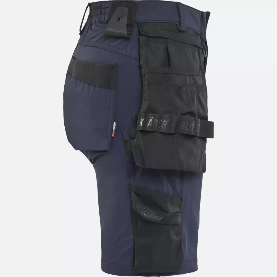 Blaklader 712416458699, Women's 4-Way Stretch Craftsman Shorts, Dark Navy/Black, image 2, gallery thumbnail